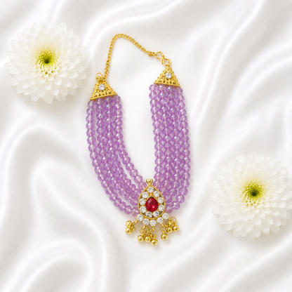 Braj Gulabi Necklace Set