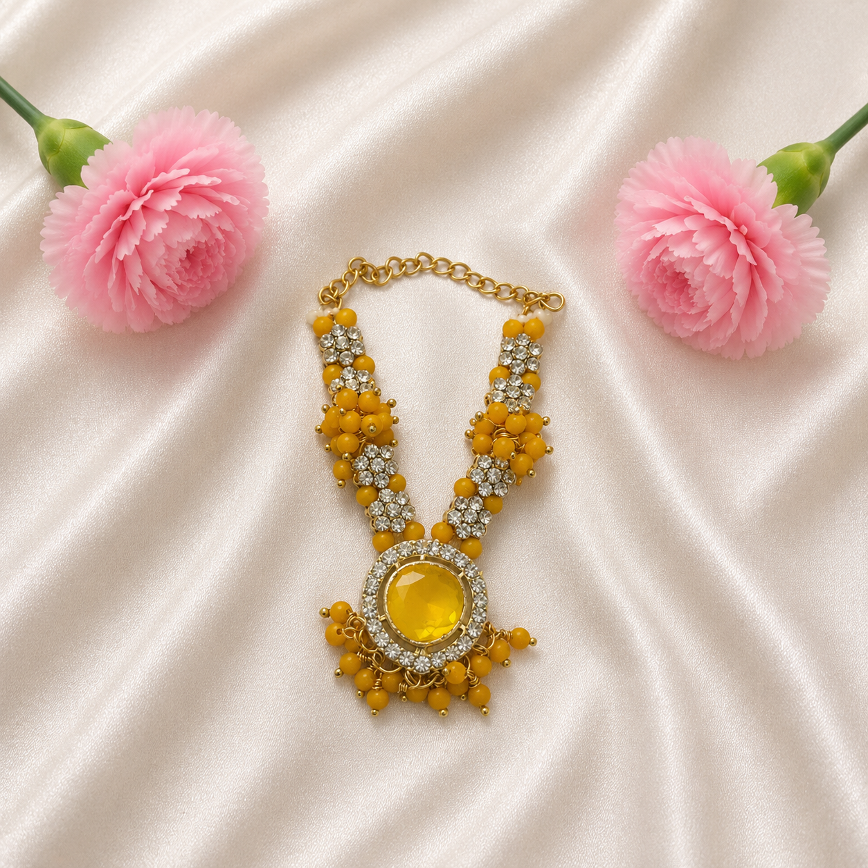 Madhurya Moti Necklace Set(Pack of 3)