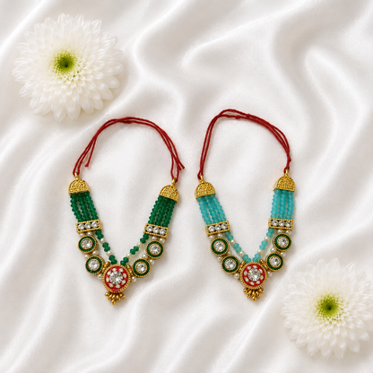 Hari Neel Necklace Set(Pack of 2)