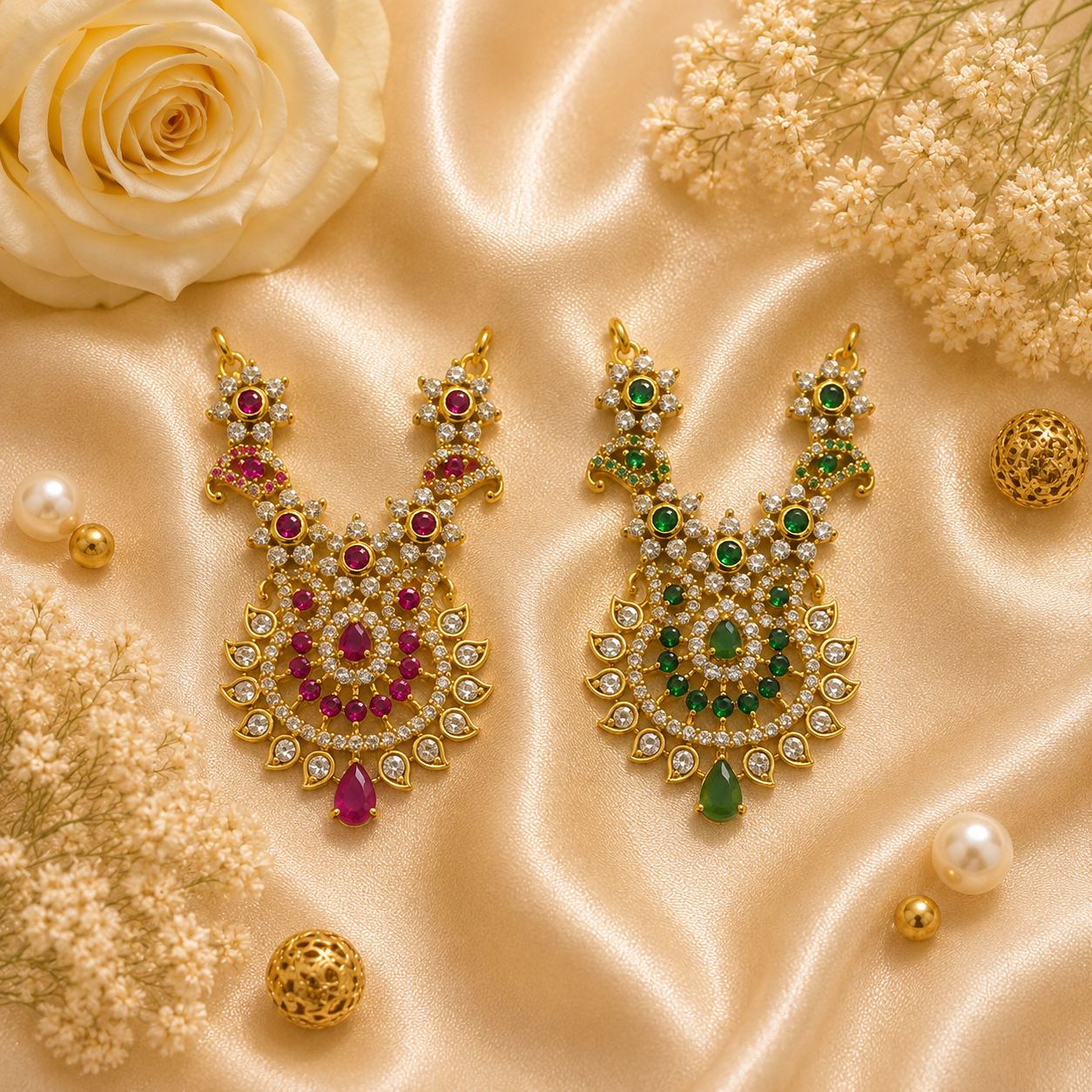 Neel Ratna Kanthi Necklace Set (Pack of 2)