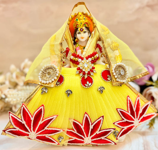 Mata Rani Lotus Lime Lehenga, choli & Duppatta- 3 piece set