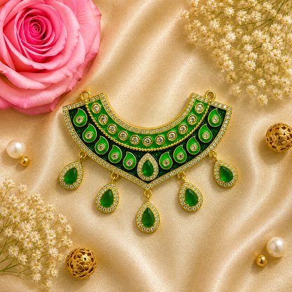 Panna Harit Bhakti Necklace Set