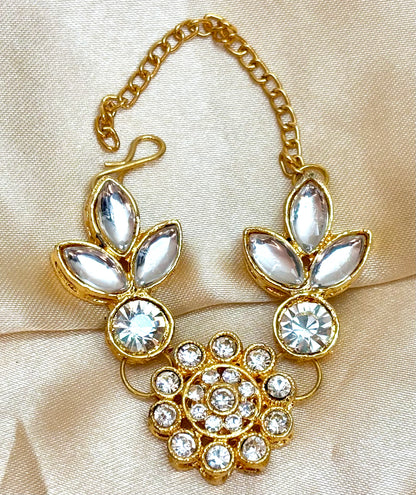 White Stone Necklace / Haar for Mata Rani, Laddu Gopal, RK