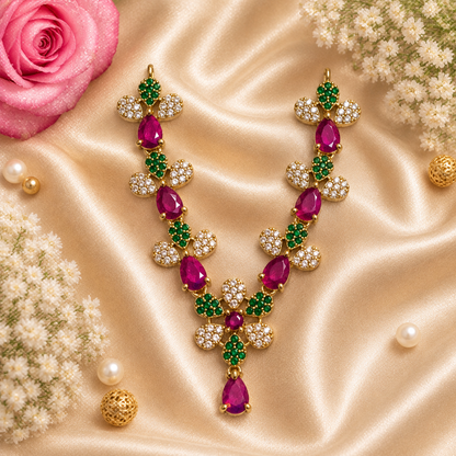 Shubh Neel Kusum Necklace Set (Pack of 2)