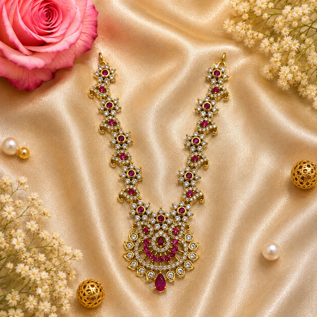Yamuna Ratna Necklace Set (Pack of 3)