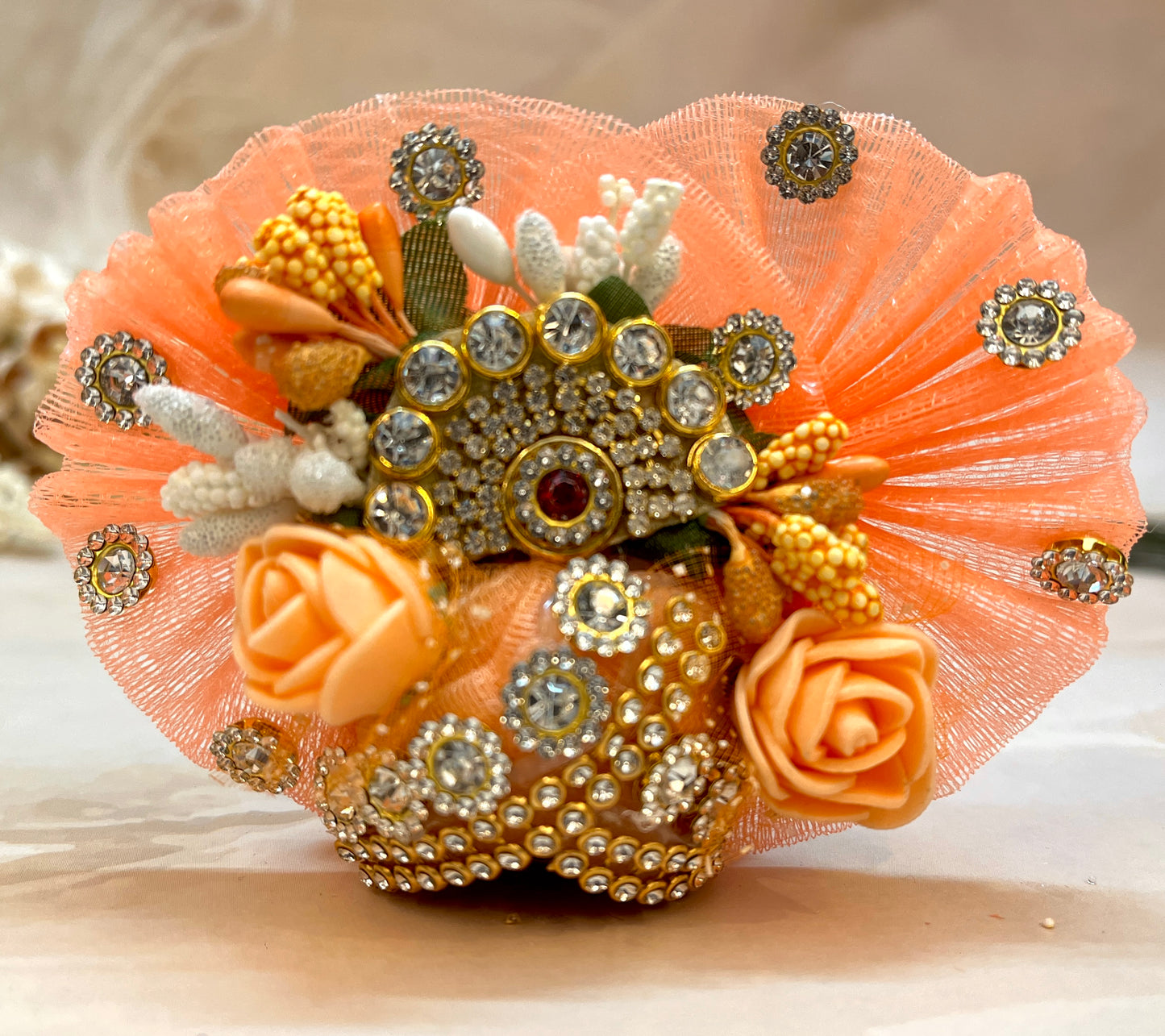 Orange Flower Laddu Gopal Dress