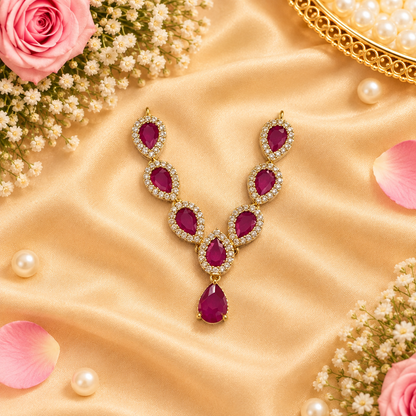Harit Shwet Kusum Necklace Set (Pack of 3)