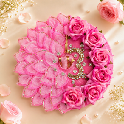 Gulabi Pushp Radha Rani Dress