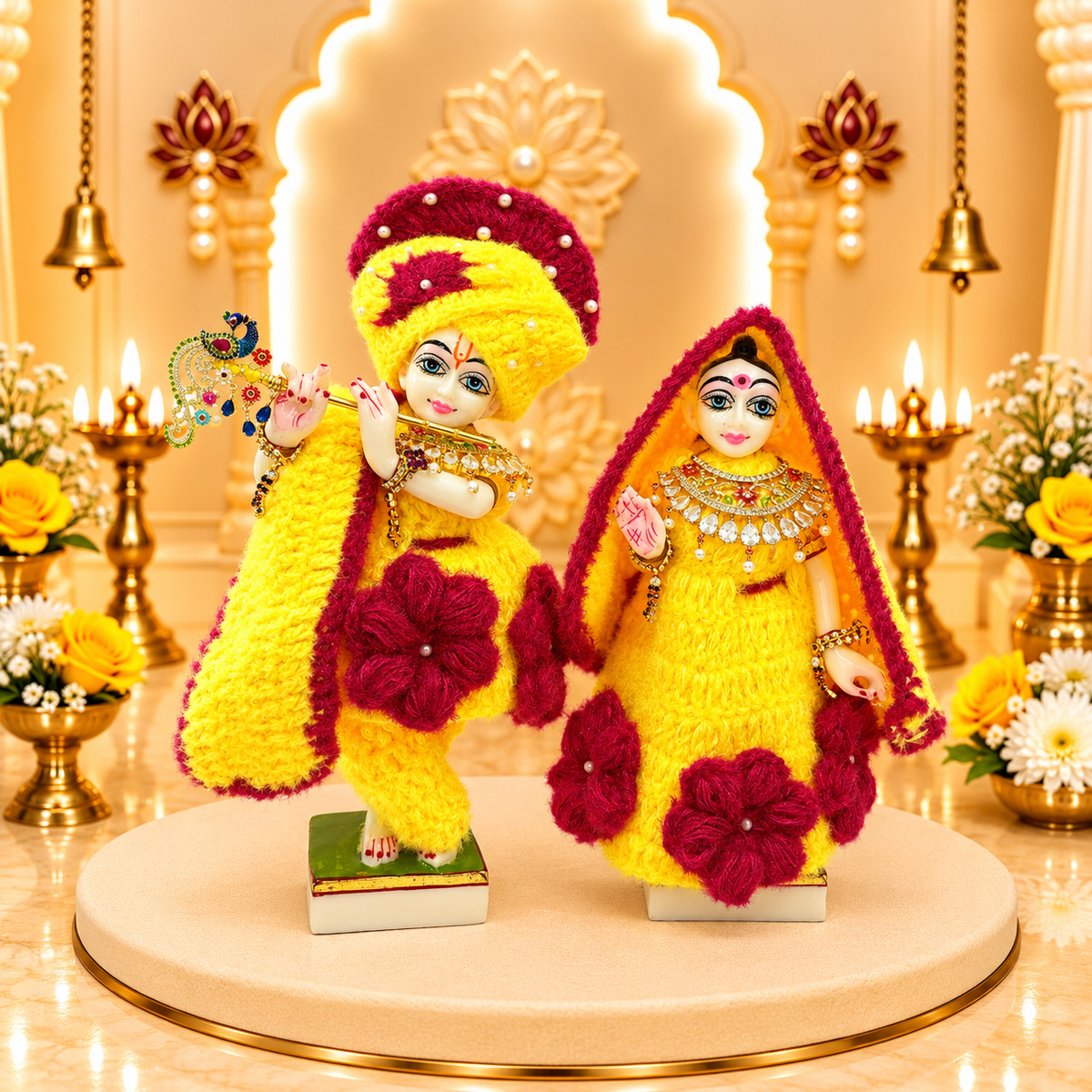 Ruby Surya Woollen Radhe Krishna Dress