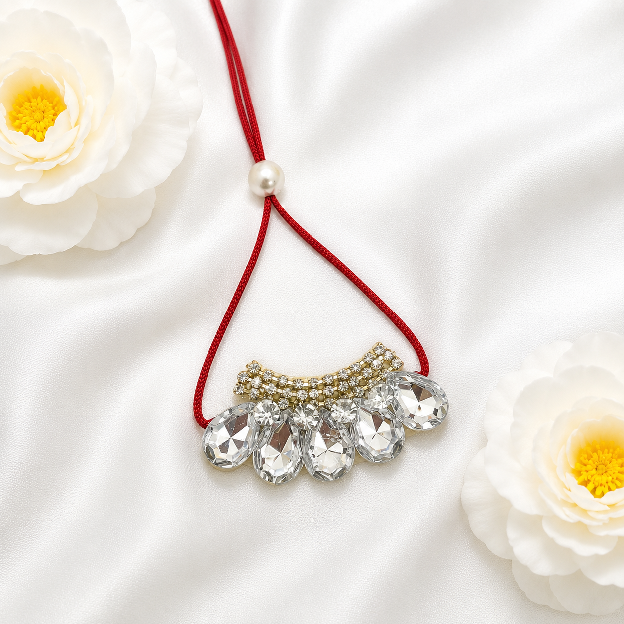 Shwet Chandrika Necklace Set(Pack of 3)