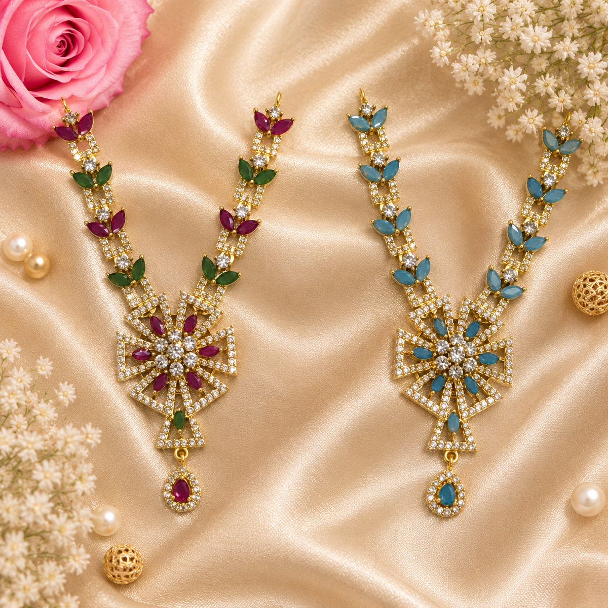 Mangalmayi Neel Necklace Set (Pack of 2)