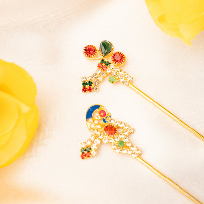 Harit Shyam Laddu Gopal Bansuri (Pack of 2)