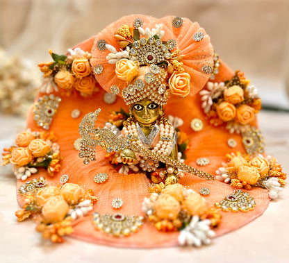 Orange Flower Laddu Gopal Dress