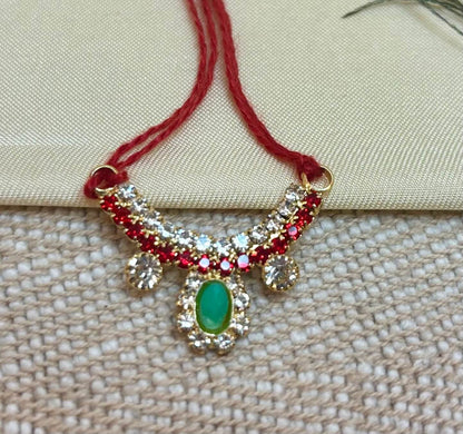 Red Jerken Necklace / Haar  for laddu gopal ji (0 no - 2 no )