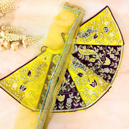 Luxe - Durga Maa Rajkanika Mata Rani Lehenga, choli & duppatta- 3 piece set