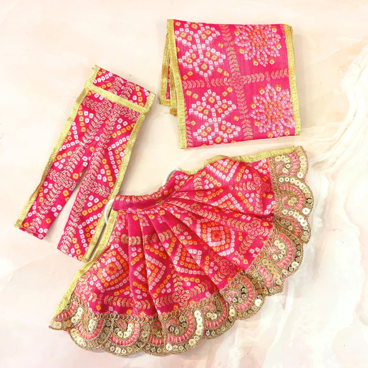 Bandhej Mata Rani Dress