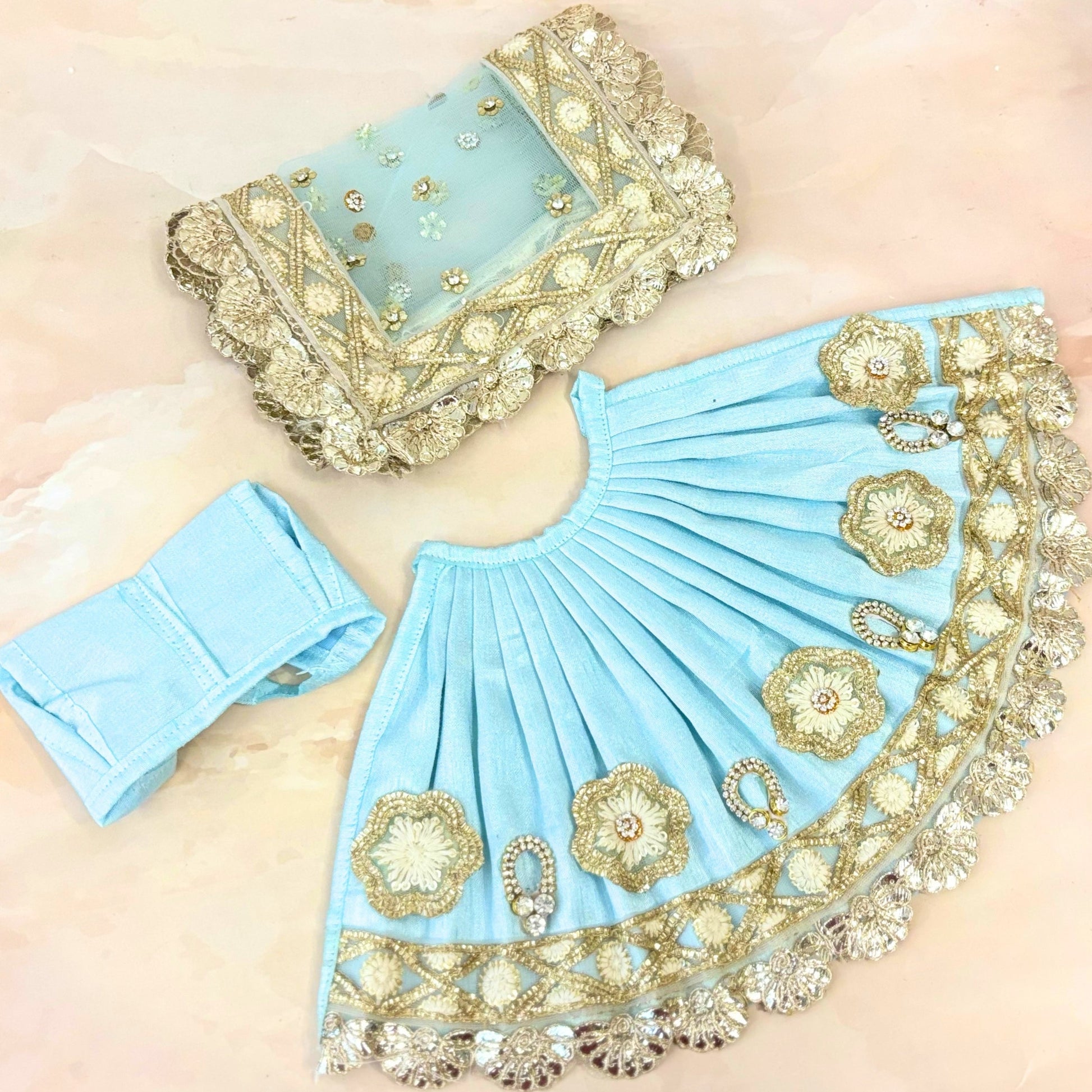 Neelkamala Radha Krishna Dress