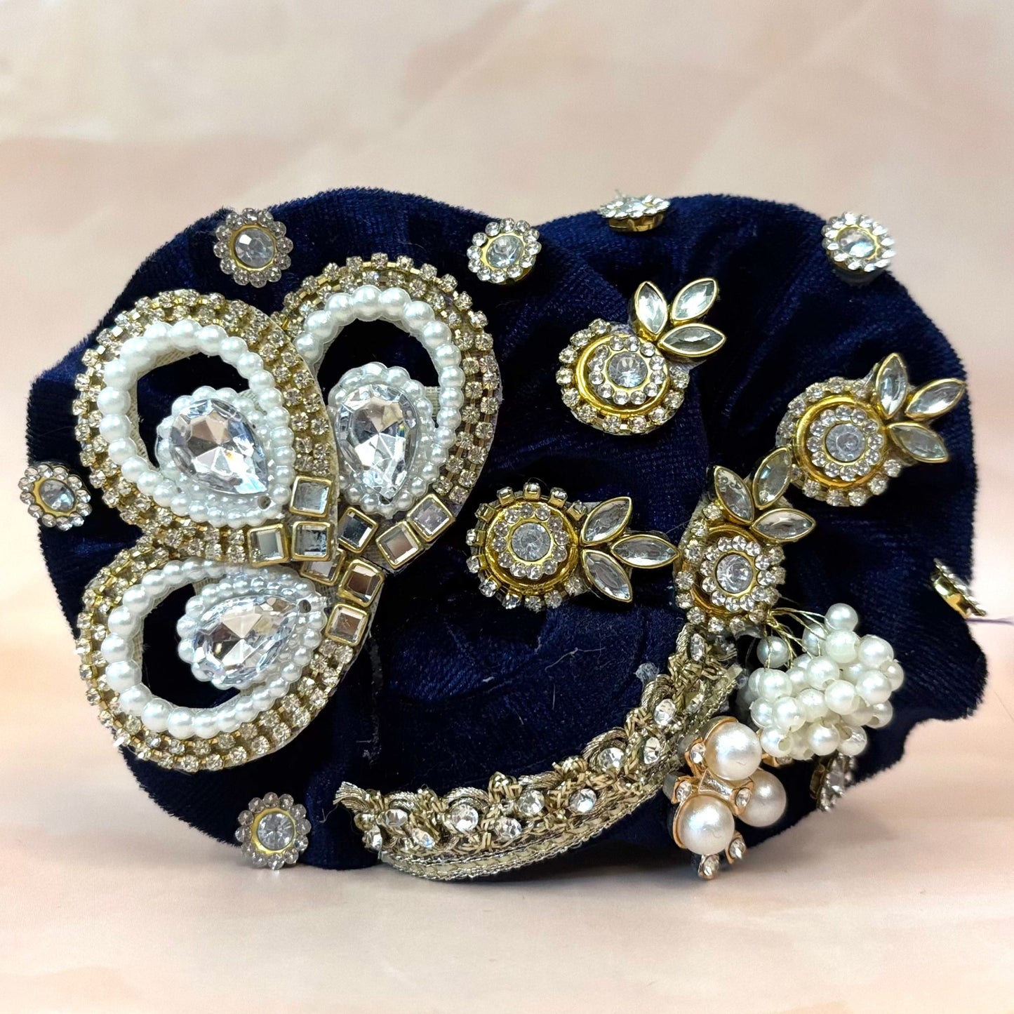 Neelrajya Pearl Velvet Laddu Gopal Dress