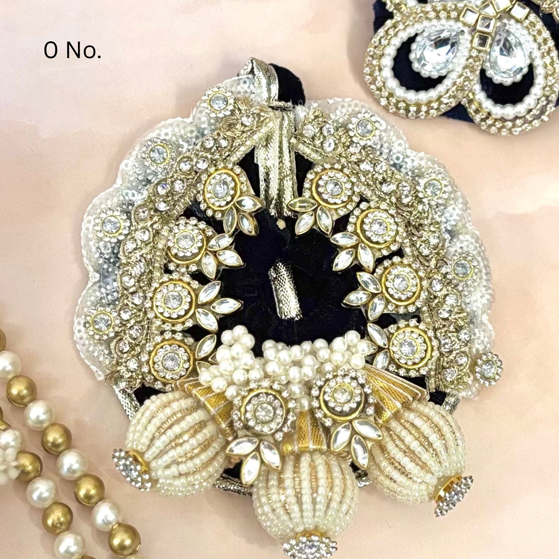 Neelrajya Pearl Velvet Laddu Gopal Dress