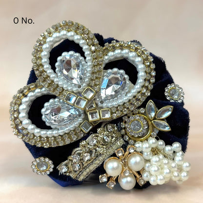 Neelrajya Pearl Velvet Laddu Gopal Dress