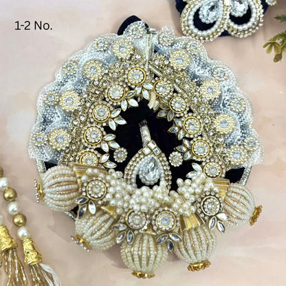 Neelrajya Pearl Velvet Laddu Gopal Dress