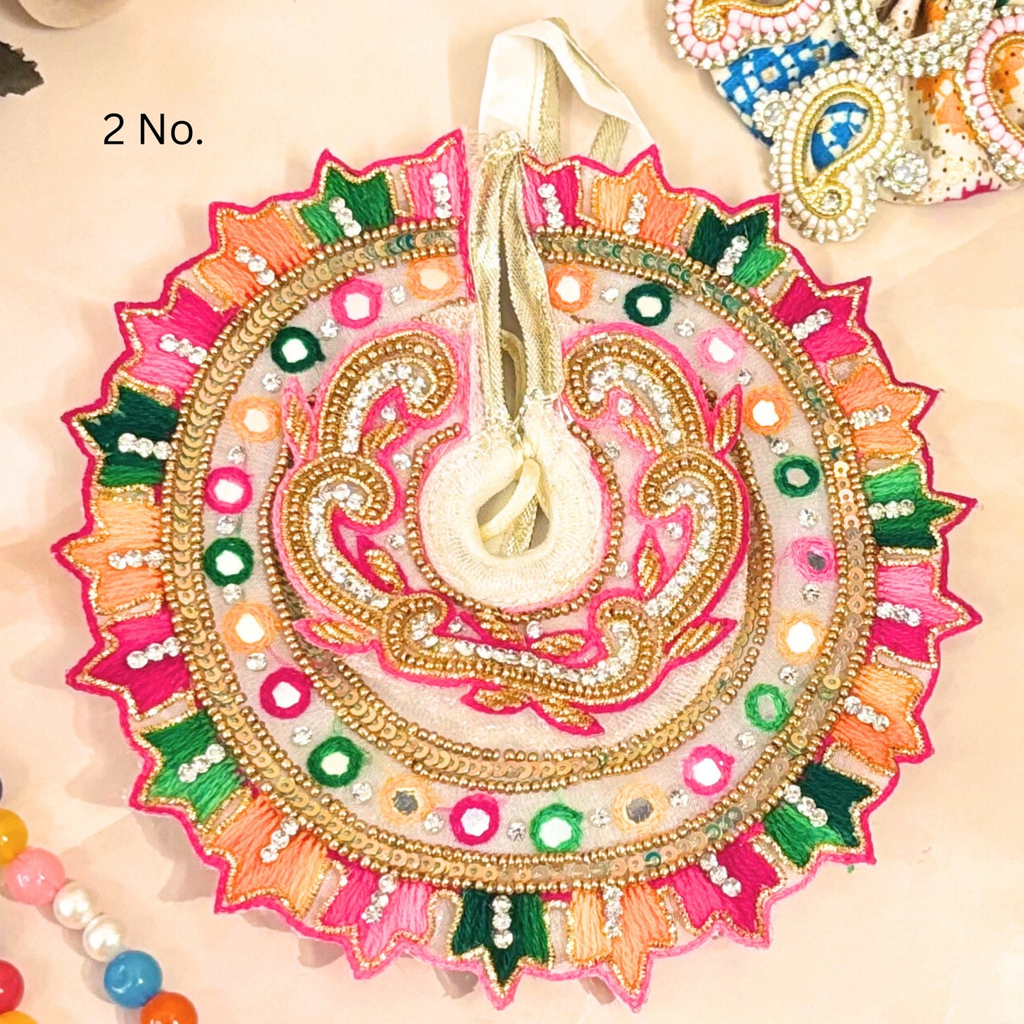 Luxe - Holi Special Hand Embroidered Laddu Gopal Dress (4 piece set)