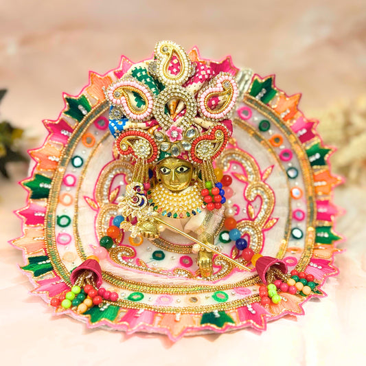 Luxe - Holi Special Hand Embroidered Laddu Gopal Dress (4 piece set)