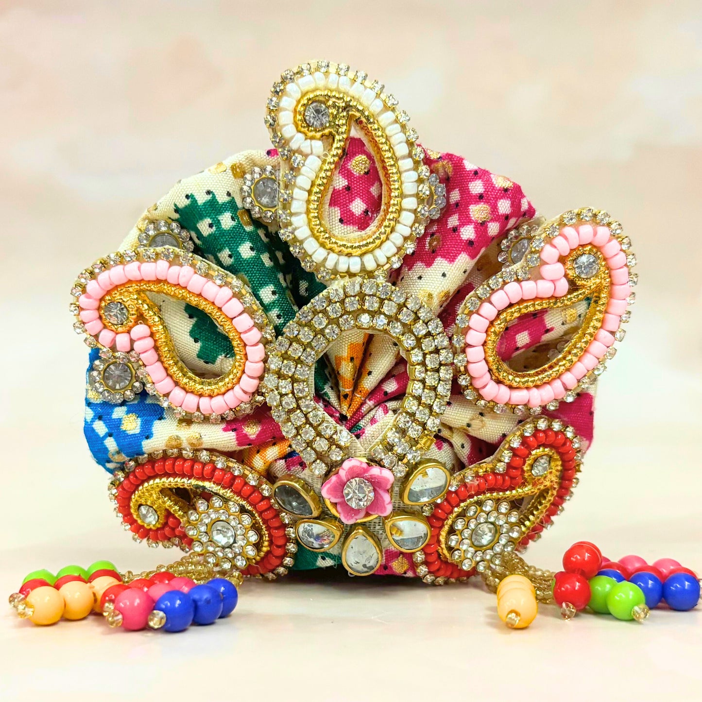 Luxe - Holi Special Hand Embroidered Laddu Gopal Dress (4 piece set)