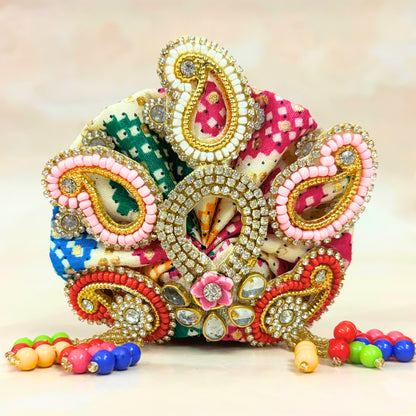 Luxe - Holi Special Hand Embroidered Laddu Gopal Dress (4 piece set)