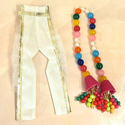 Luxe - Holi Special Hand Embroidered Laddu Gopal Dress (4 piece set)