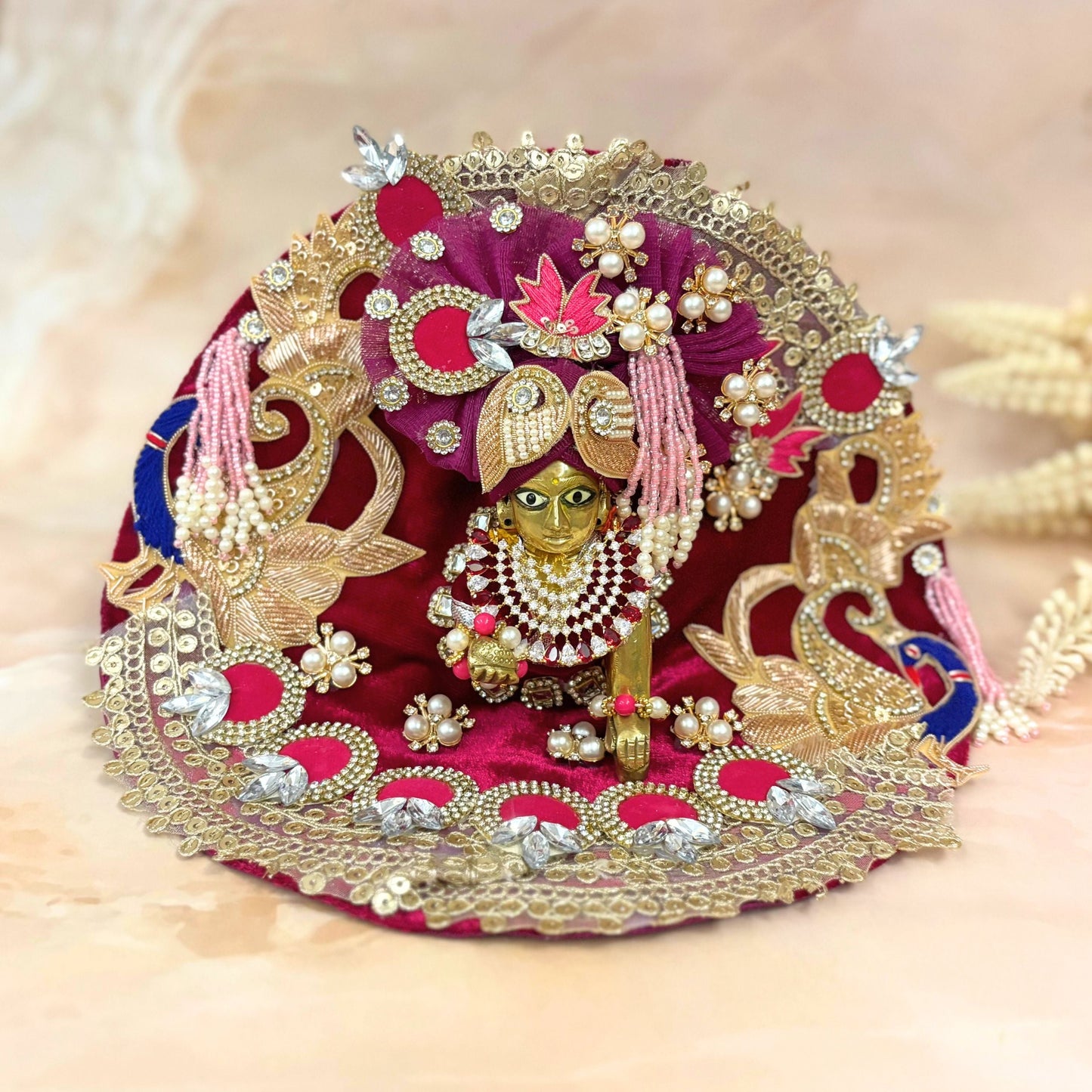 Rajvibha Velvet Laddu Gopal Dress
