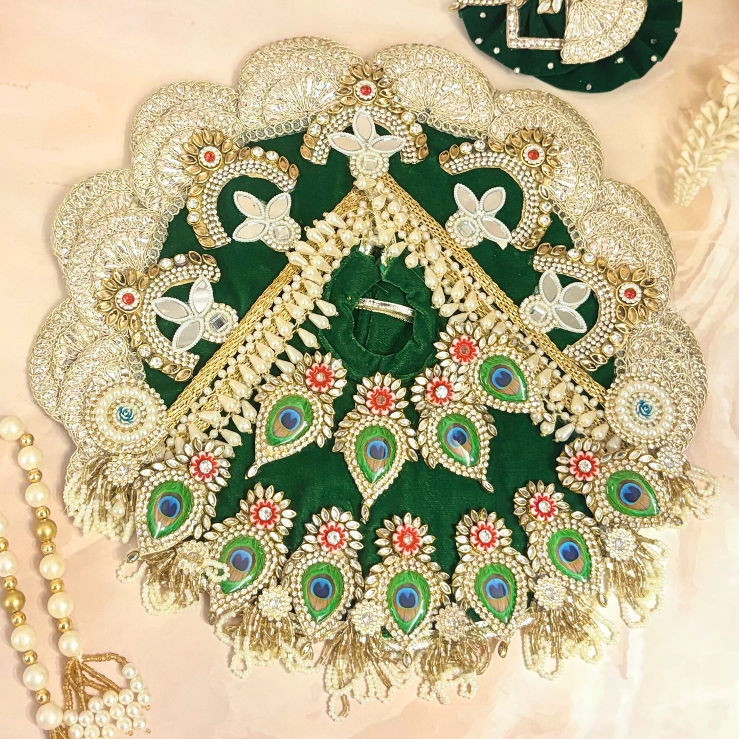 Mayurpriya Velvet Laddu Gopal Dress