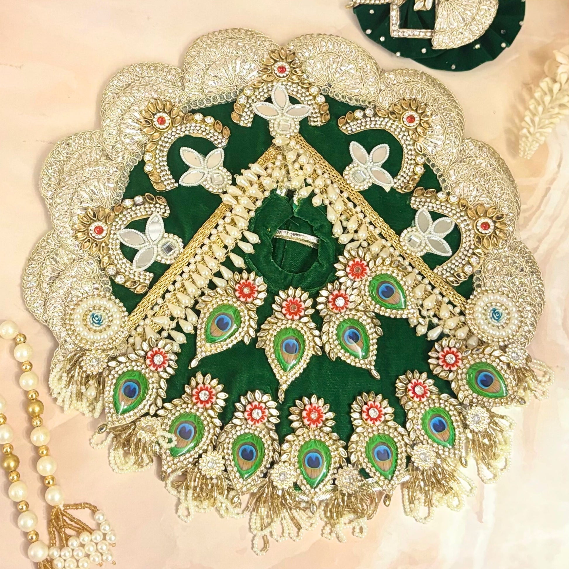 Mayurpriya Velvet Laddu Gopal Dress