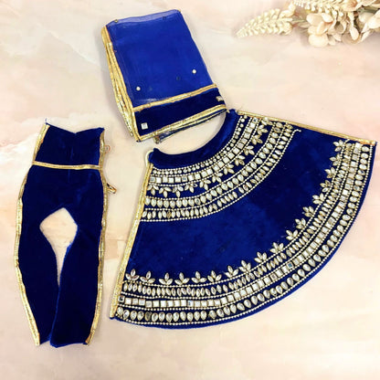 Neelkanaka Velvet Mata Rani Dress