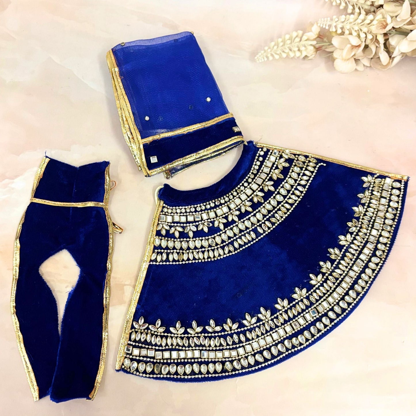 Neelkanth Shringar Radha Krishna Dress