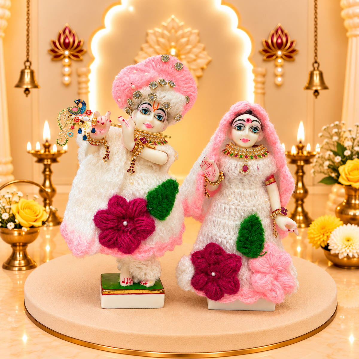 Brajraj Shakti Woollen Radhe Krishna Dress