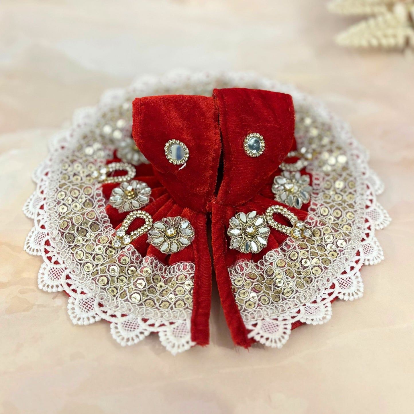 Divyaraga Velvet Laddu Gopal Dress Combo – Set of 4