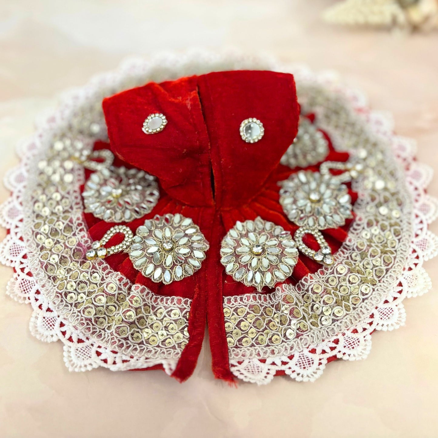 Divyaraga Velvet Laddu Gopal Dress Combo – Set of 4