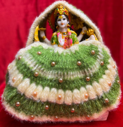 Green Woollen Mata Rani Dress