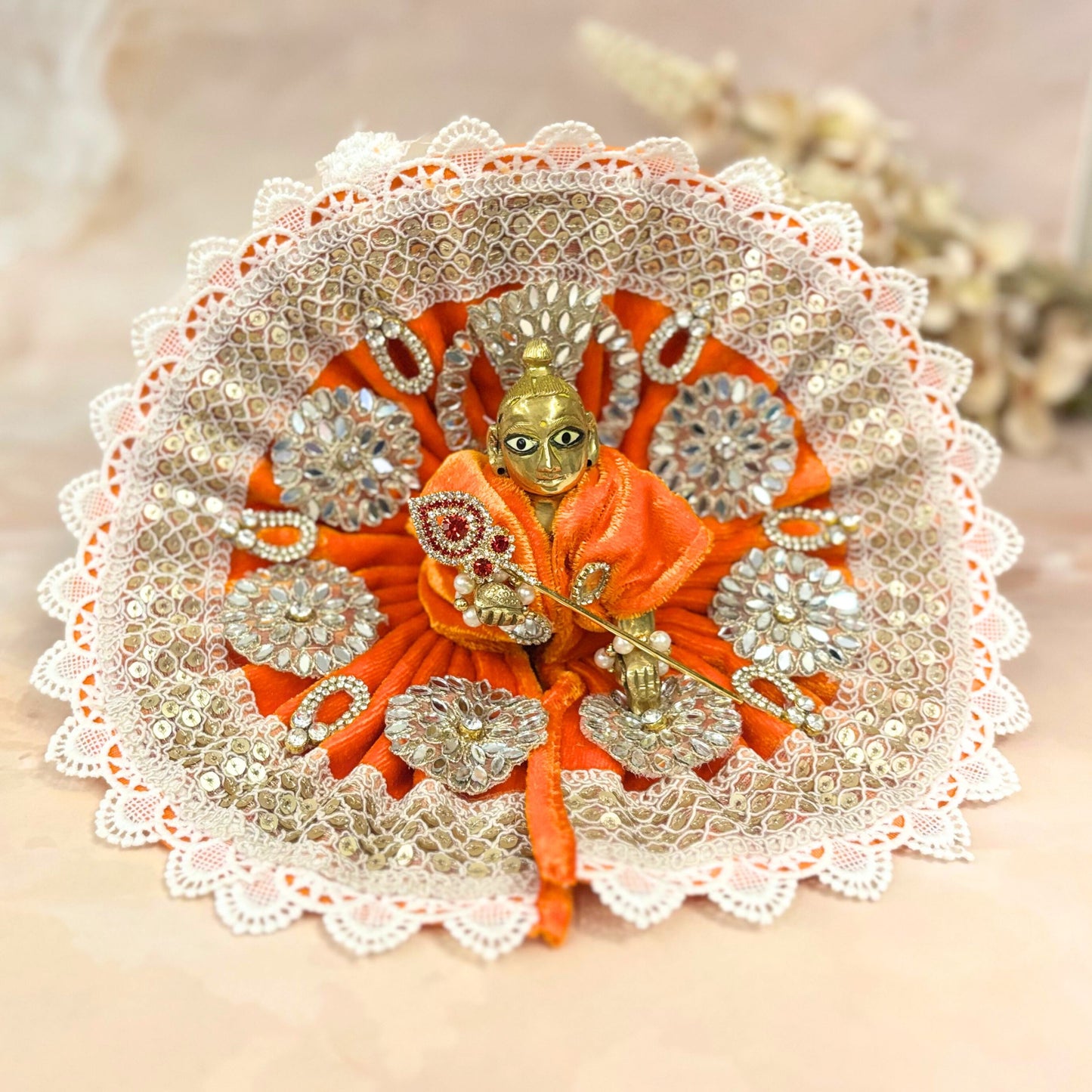 Kanakpriya Velvet Laddu Gopal Dress Combo – Set of 4