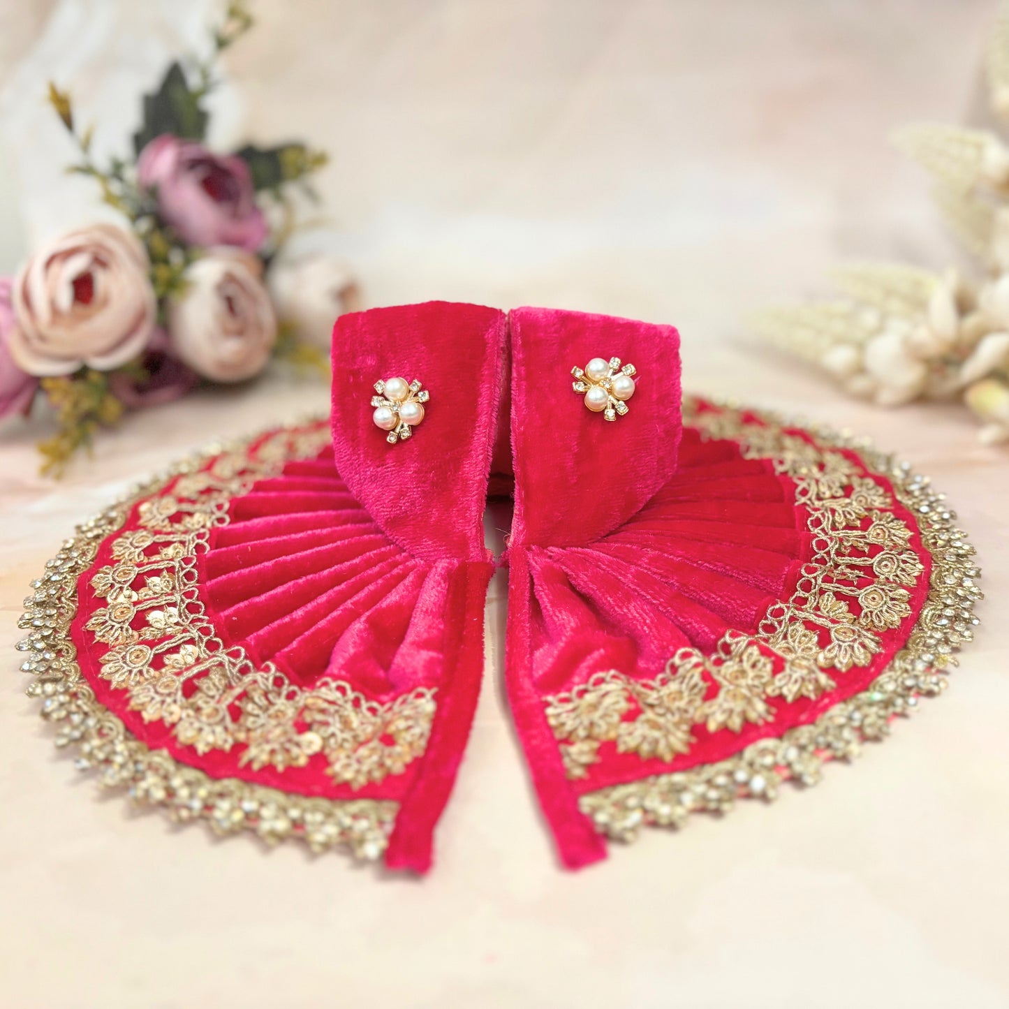 Kanakpriya Velvet Laddu Gopal Dress Combo – Set of 4
