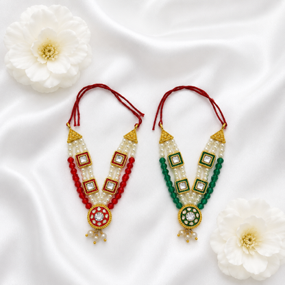 Kishori Gulhar Necklace Set(Pack of 2)