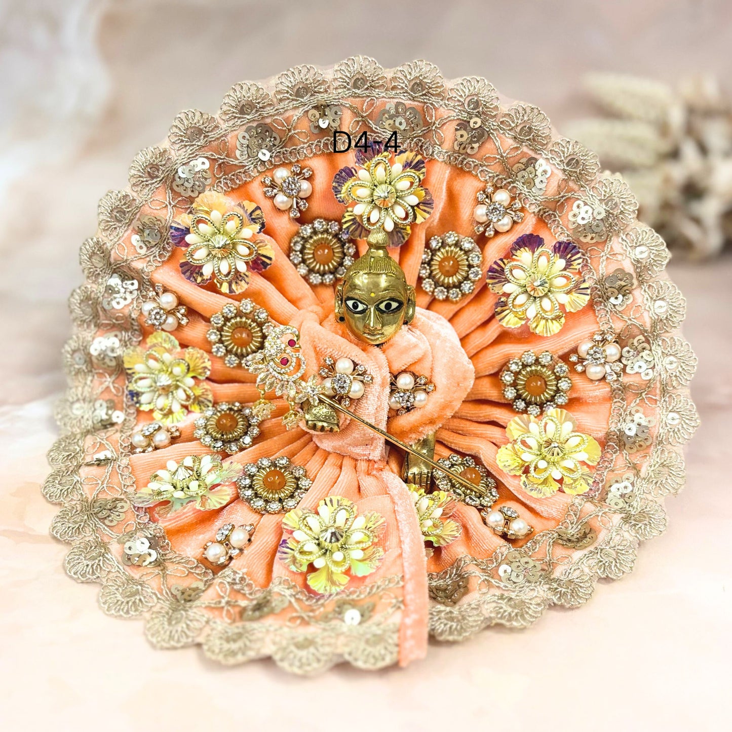 Vaidehi Velvet Laddu Gopal Dress Combo – Set of 4