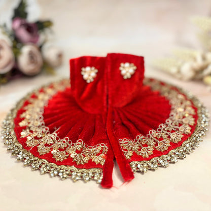 Vaidehi Velvet Laddu Gopal Dress Combo – Set of 4