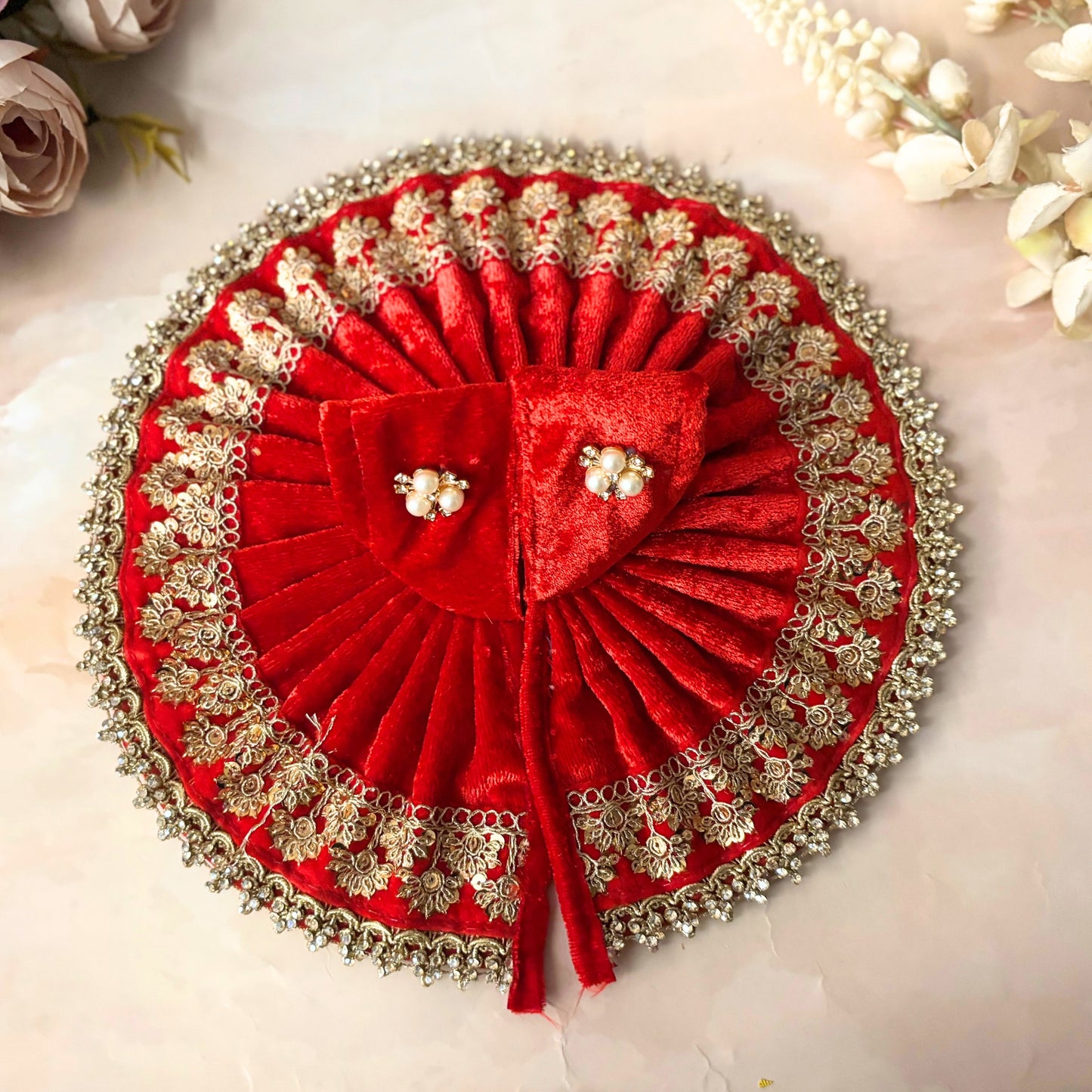 Vaidehi Velvet Laddu Gopal Dress Combo – Set of 4