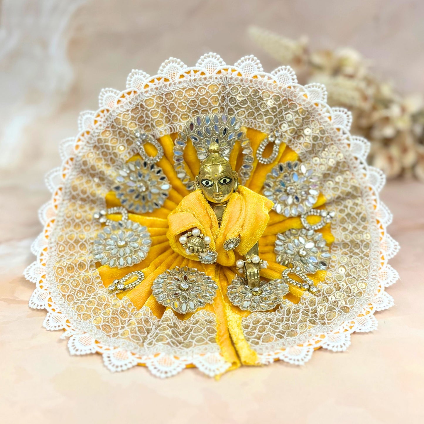 Vaidehi Velvet Laddu Gopal Dress Combo – Set of 4