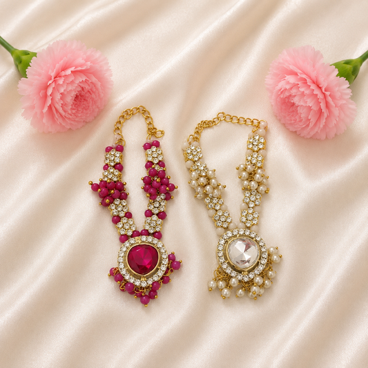 Mangal Moti Necklace Set(Pack of 2)