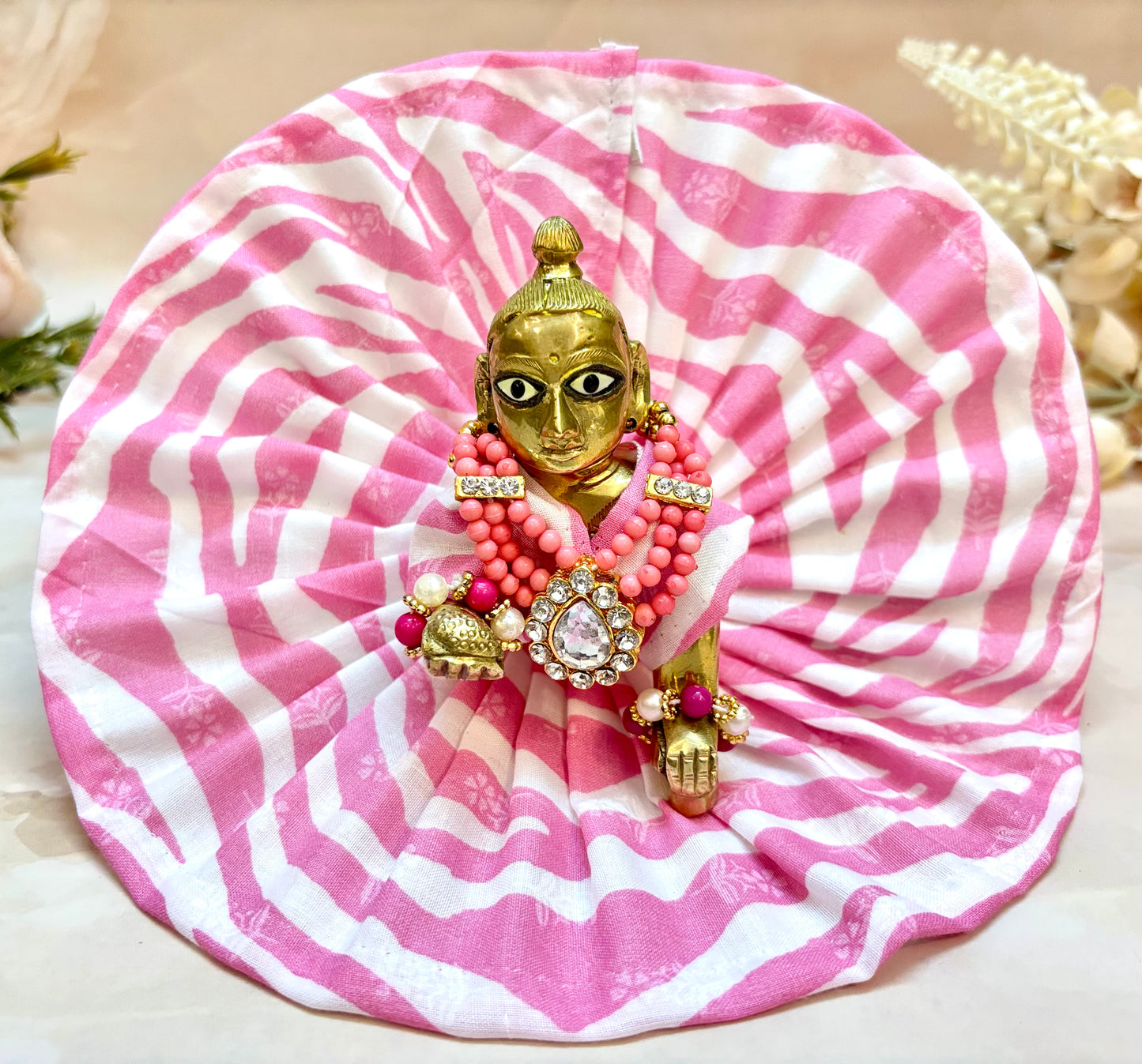 Laddu Gopal Cotton Dress Mix Colors (Pack of 2)