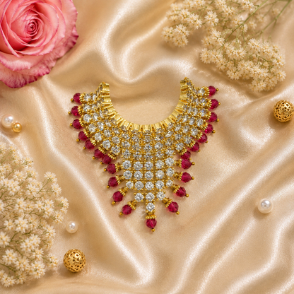 Ruby Bhakti Necklace Set