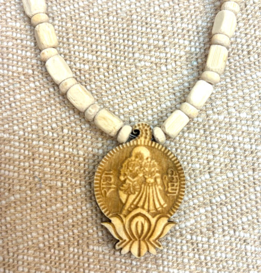 Chandan Tulsi Mala with Radhe Krishna Pendant For Men & Women .